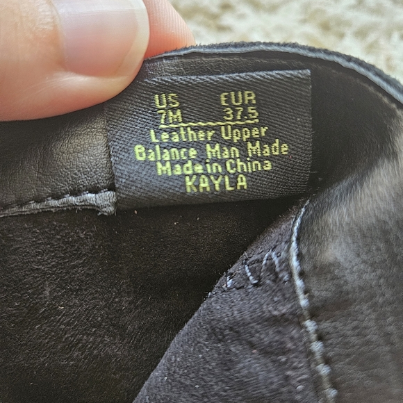 Sam Edelman Kayla Tall Over the Knee Lace Black Suede Heel Boots - Picture 4 of 7